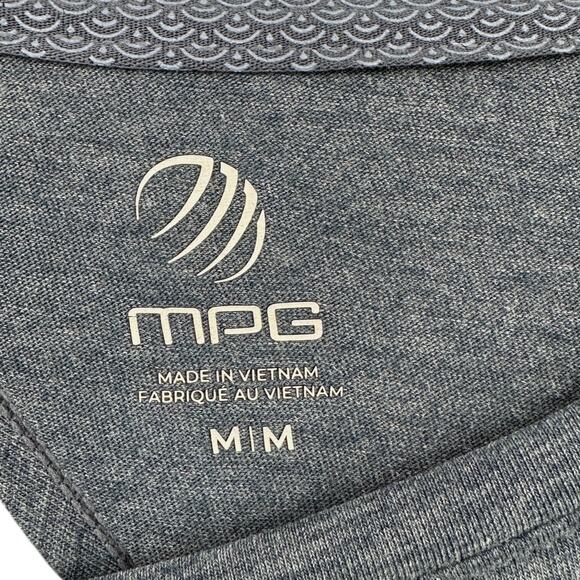 MPG Grey Crew Cut‎ Out Back Loose Fit High Low Hem Long Sleeve Shirt Medium - Picture 3 of 5